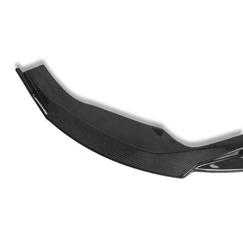Aggressive Audi B9.5 A5 carbon fiber front lip for performance and aesthetics