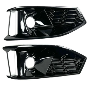 Sporty RS4 style fog light covers for Audi A4 B9 Sedan