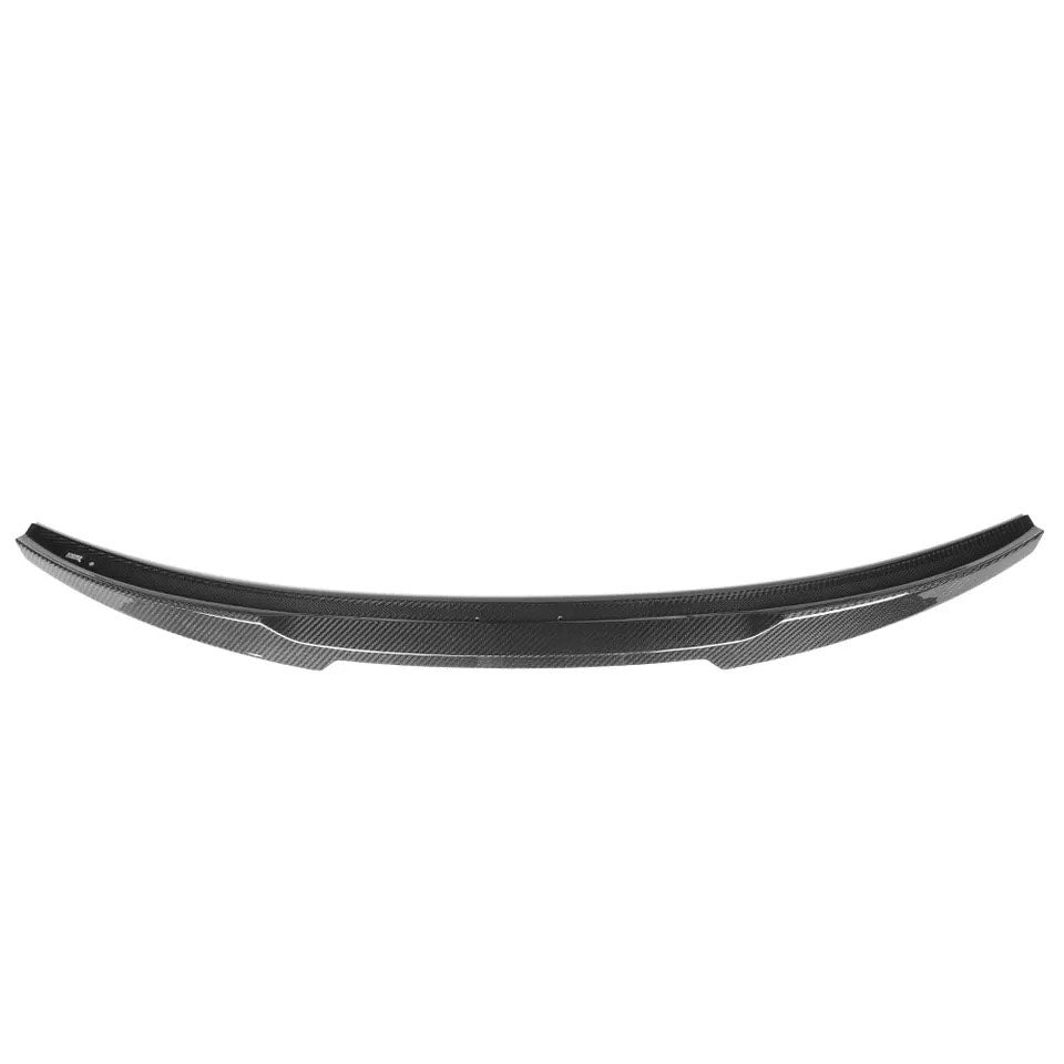 Front view of Audi S6 carbon fiber trunk spoiler by Ausen Performance