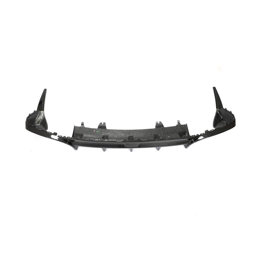Aggressive rear bumper look with carbon fiber diffuser for Audi S4