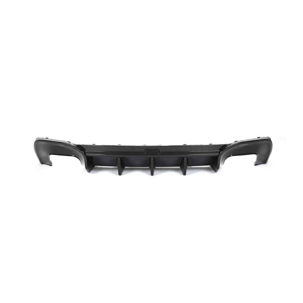 Audi S4 rear view with premium carbon fiber diffuser installed
