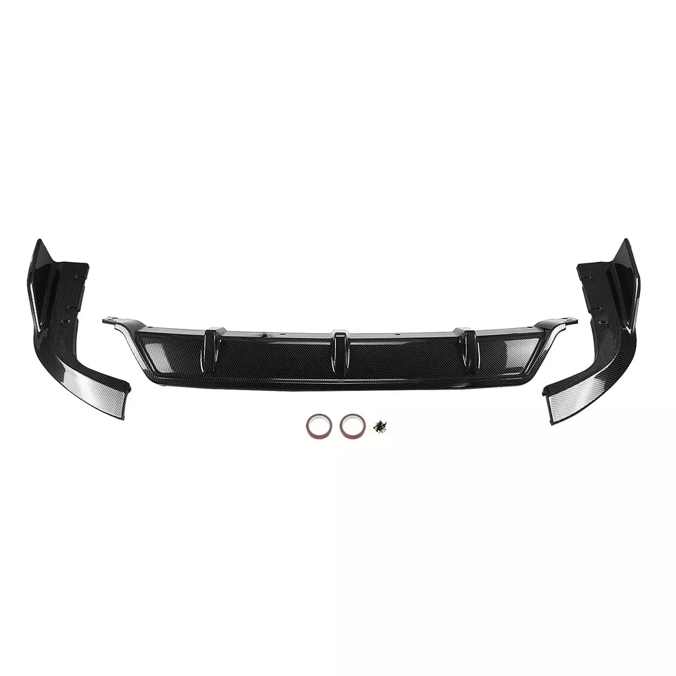 BMW G05 X5 LCI Gloss Black Rear Diffuser with Exhaust Tips – Performance and Style Upgrade