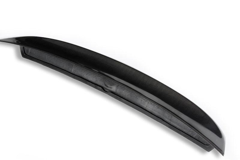 BMW E46 M3 CSL design carbon fiber spoiler close-up view