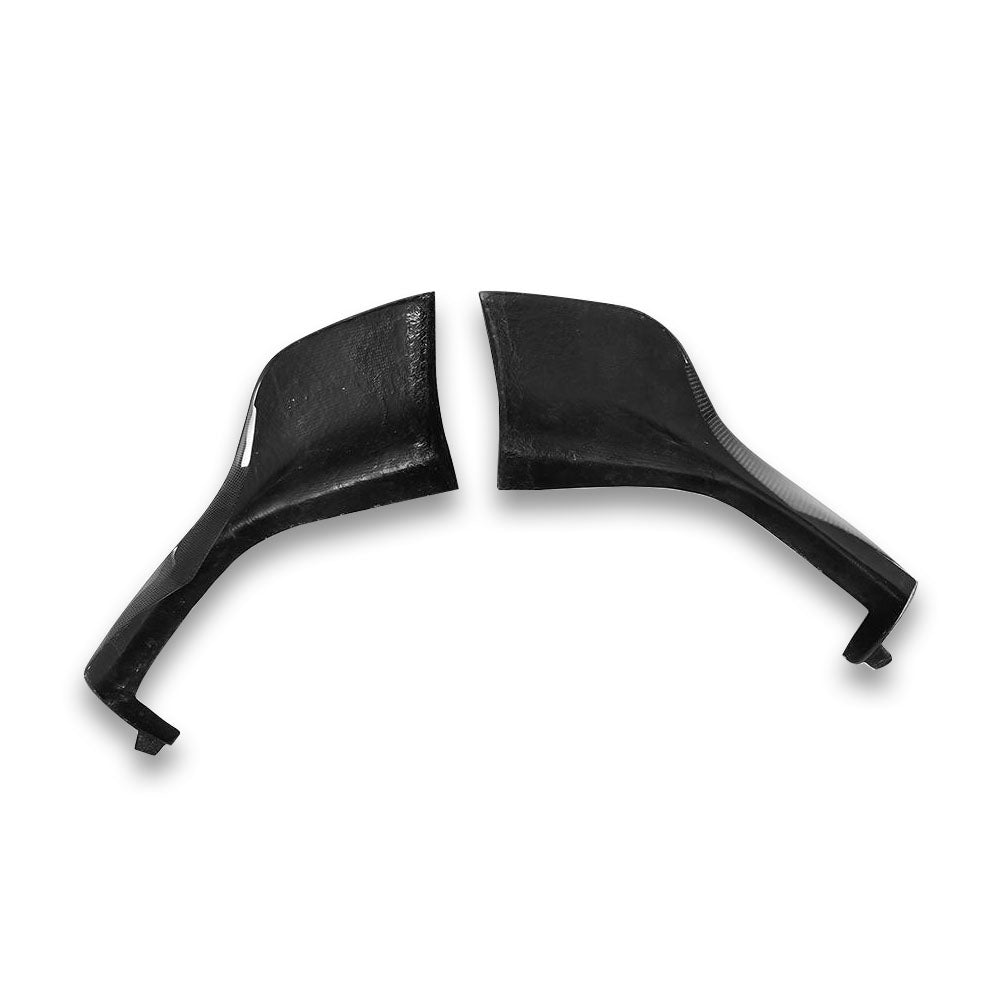 Perfect fit carbon fiber front lower splitters for BMW E60 M-Sport bumper