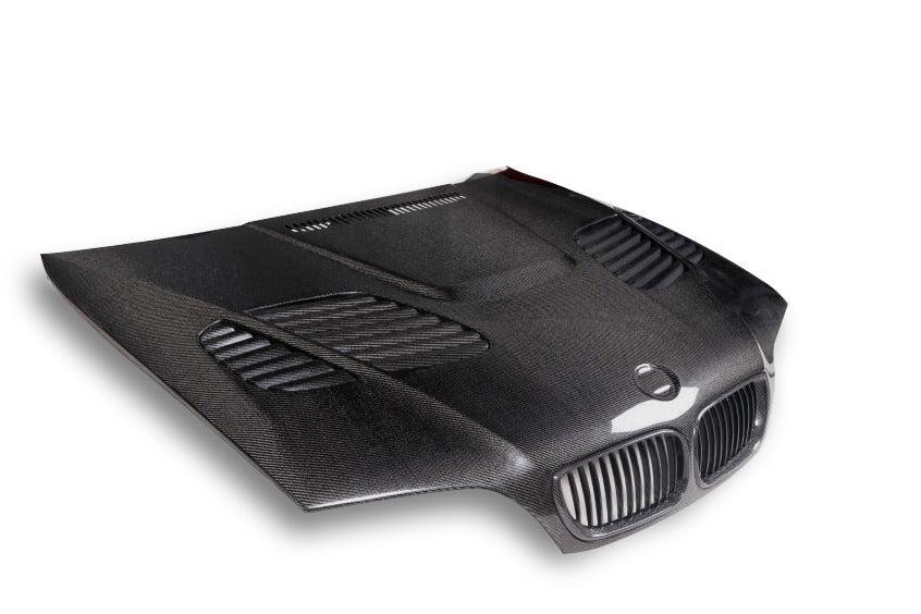 BMW E46 M3 GTR Style Carbon Fiber Hood – Aerodynamic Design