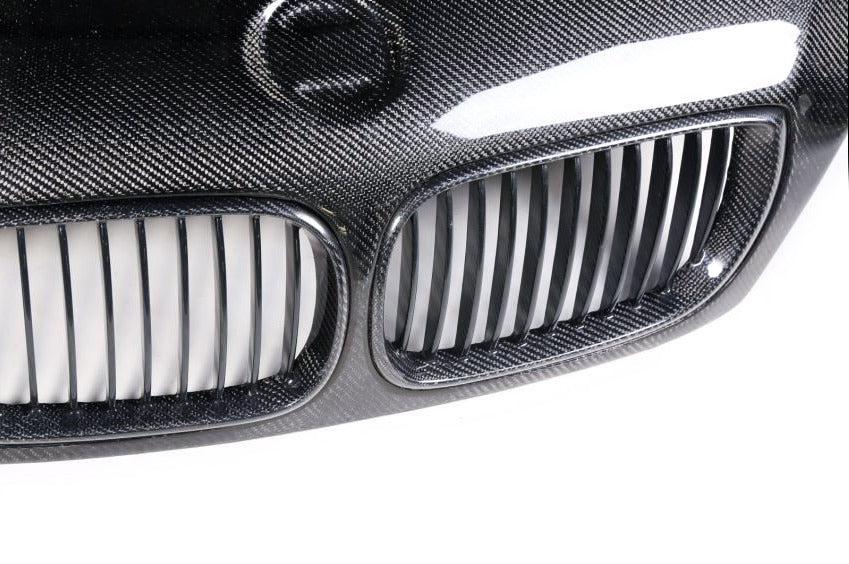BMW E46 M3 GTR Style Carbon Fiber Hood – Close-Up Detail