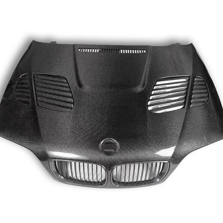 BMW E46 M3 GTR Style Carbon Fiber Hood – Reduced Weight & Enhanced Handling