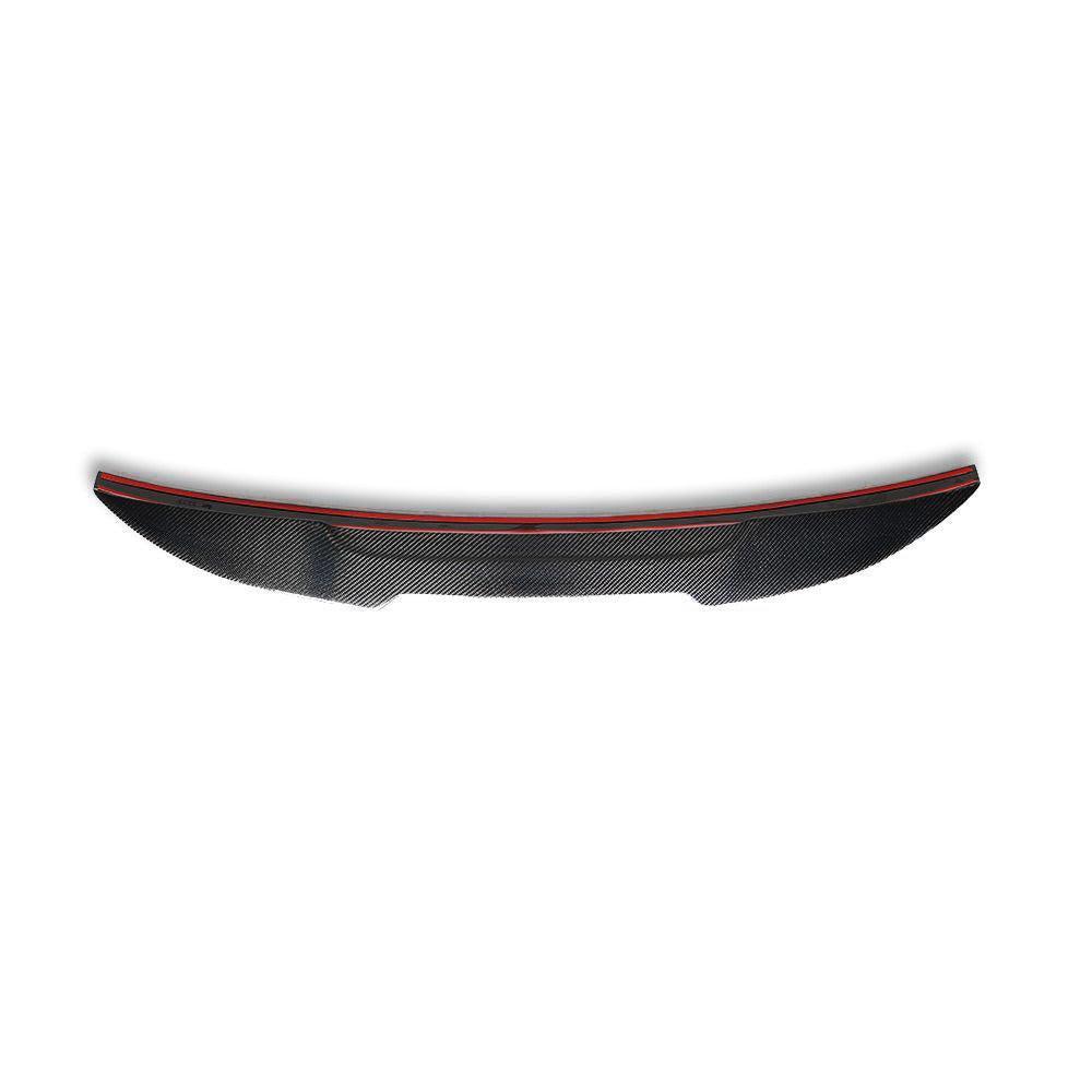 BMW E46 M3 carbon fiber trunk spoiler front view – PSM style
