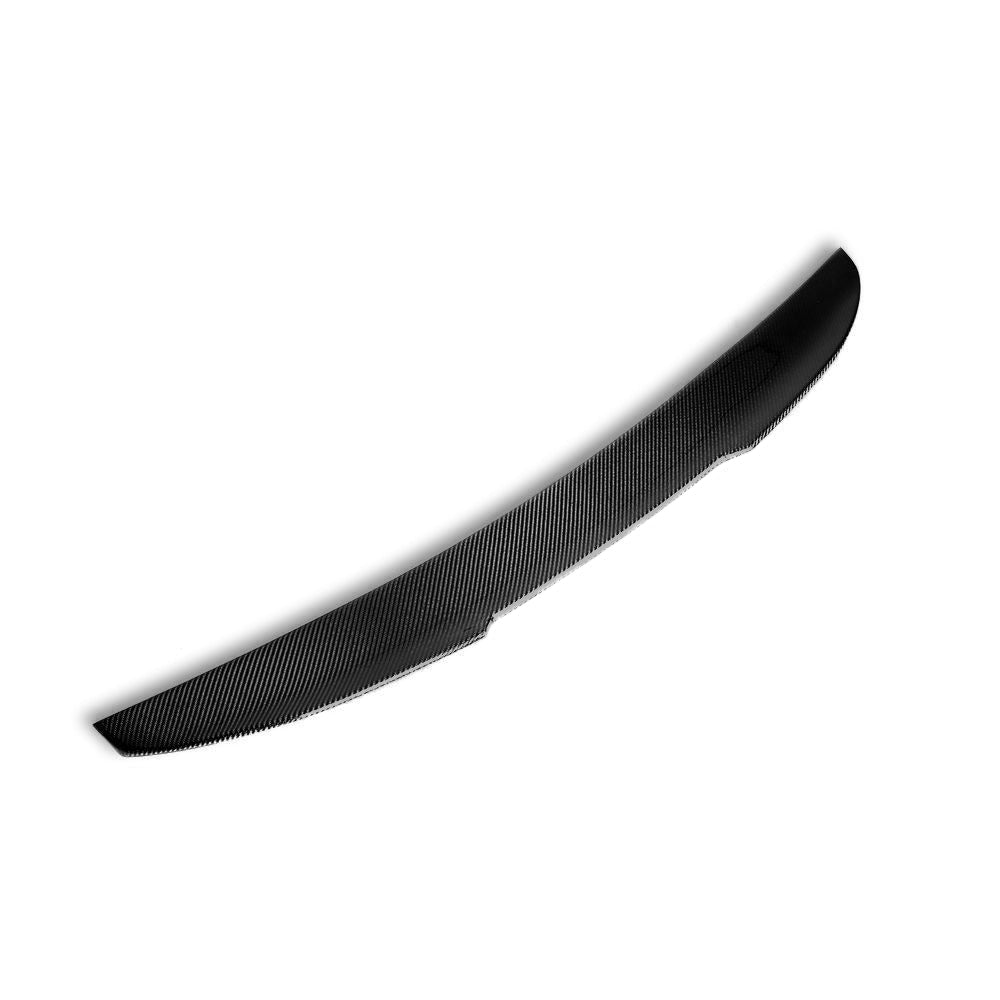 Close-up of PSM style carbon fiber BMW E46 M3 spoiler texture