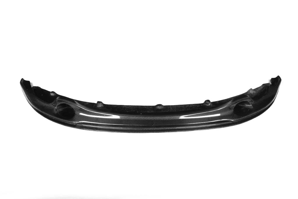 E82 1M carbon fiber front bumper lip installed on BMW 1M