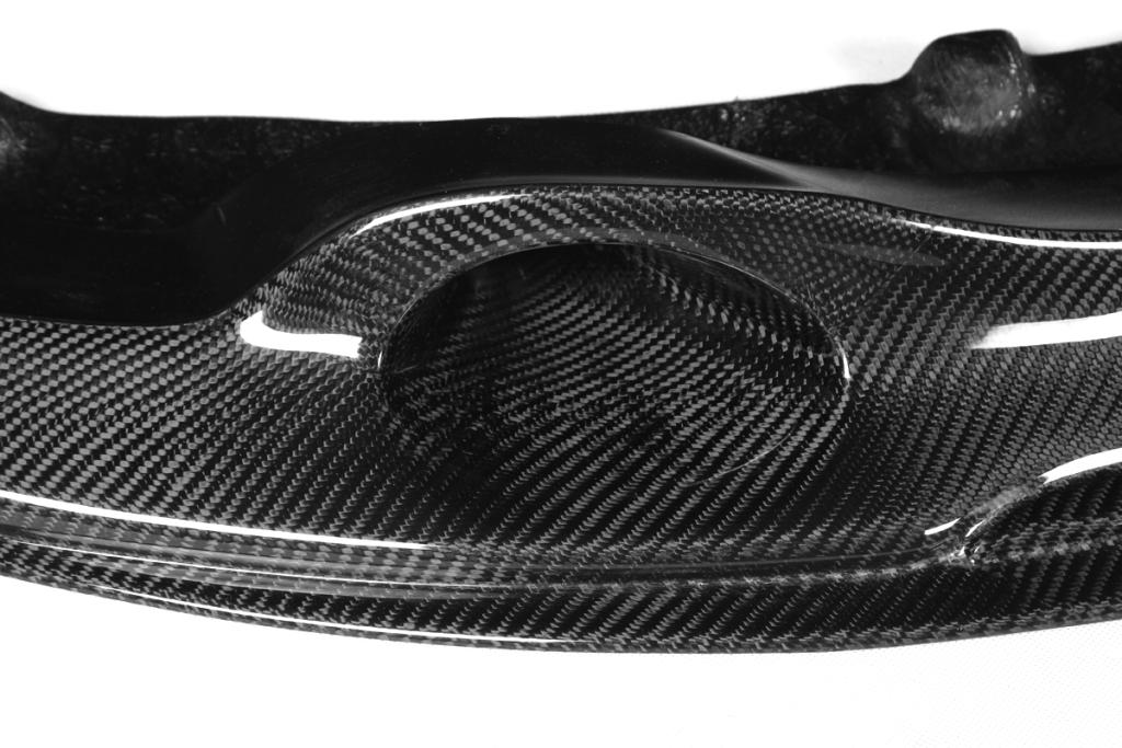 Durable E82 1M carbon fiber front bumper lip for aerodynamic styling