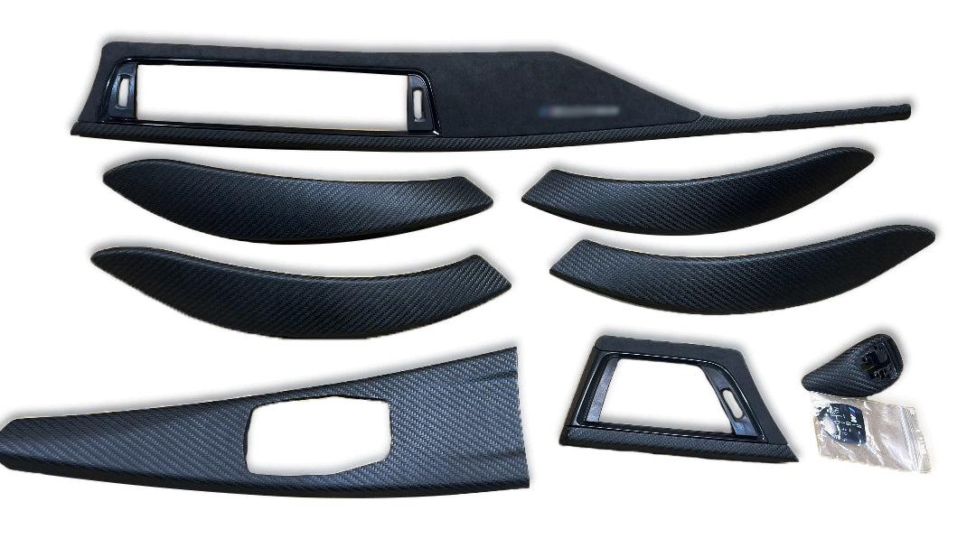 BMW F30 carbon fiber interior trim set for dashboard and interior