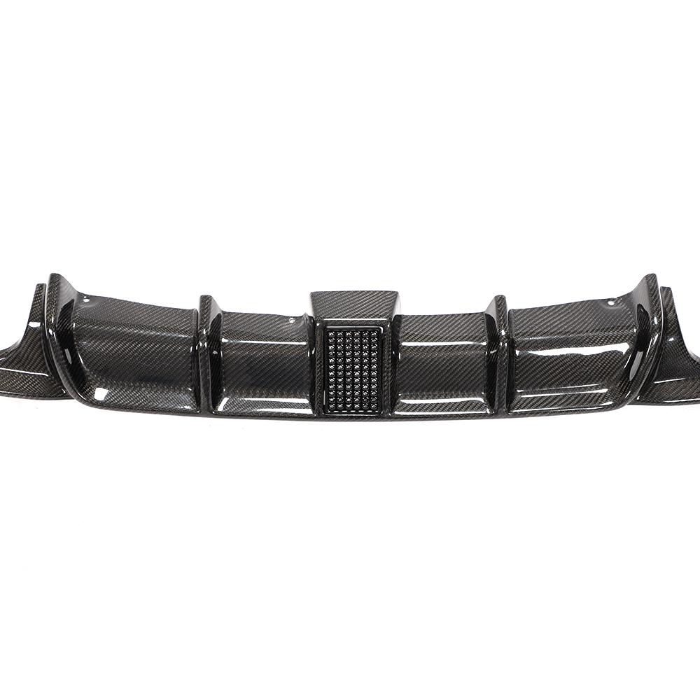 BMW F30 Carbon Fiber Rear Diffuser with LED Brake Light for M Sport Package