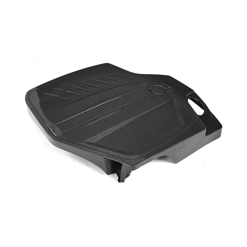 BMW F87 M2 Carbon Fiber Engine Cover – 2x2 Weave Detail