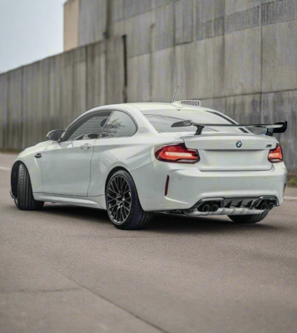 BMW F87 M2 MP Style Carbon Fiber Wing lightweight gloss carbon spoiler