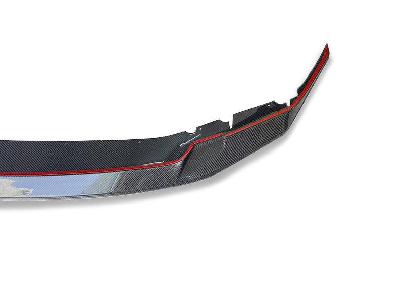 BMW F90 M5 Carbon Fiber Front Lip – Lightweight 2x2 carbon fiber weave with UV-protectant coating.