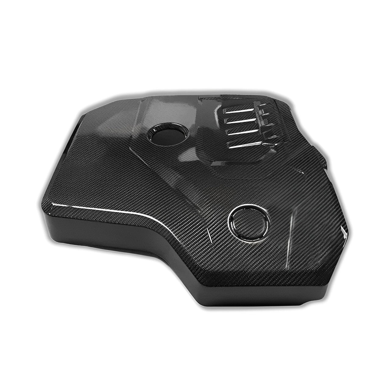 BMW G22/G23/G26 430i Carbon Fiber Engine Cover Installed