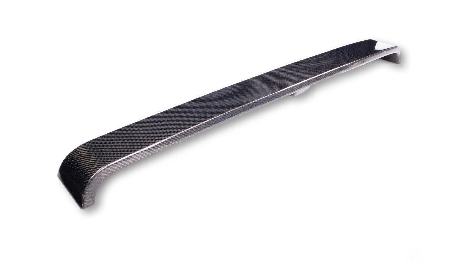 Rear view of BMW G42 2 Series with MP style carbon fiber roof spoiler