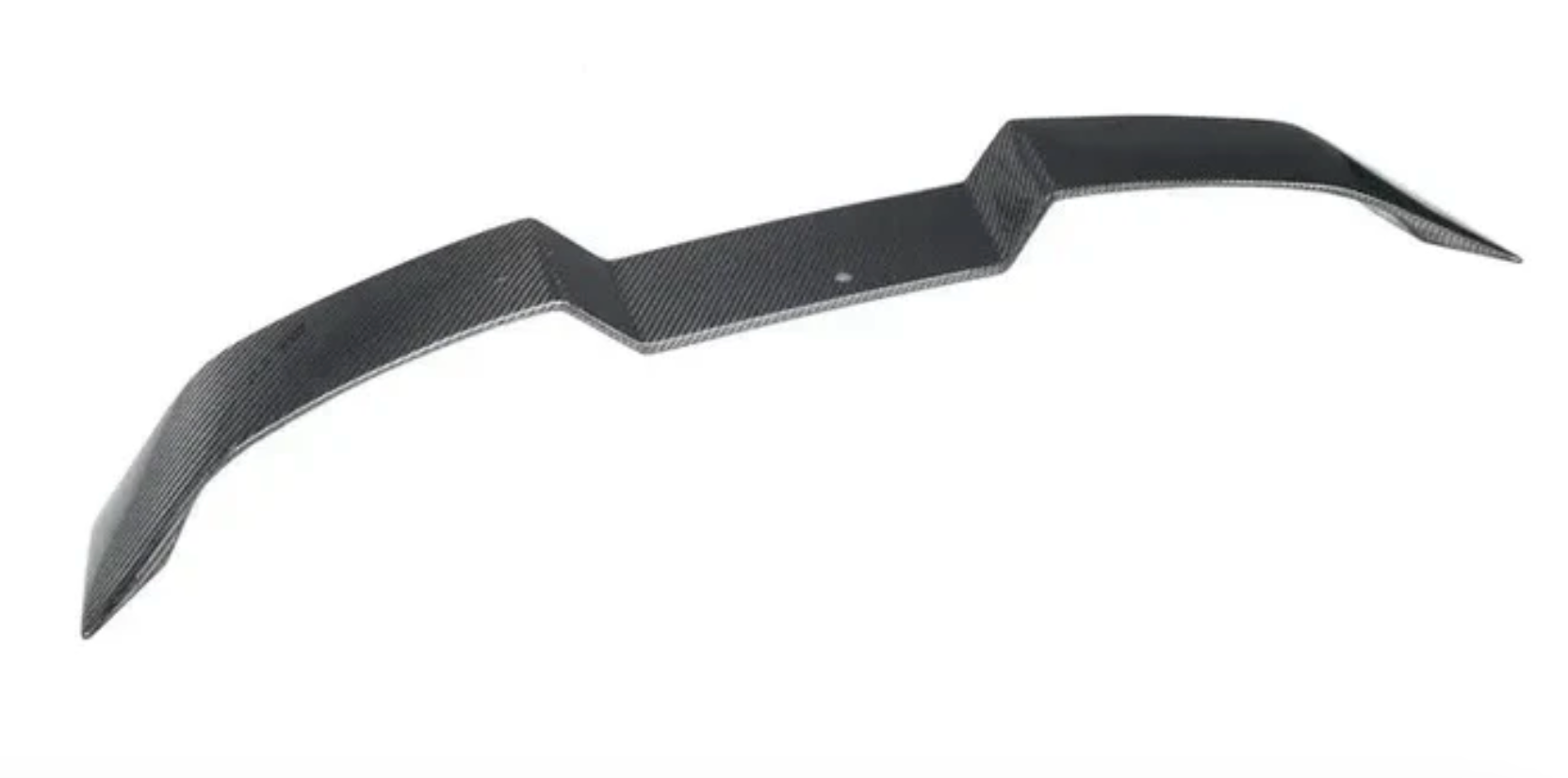Side angle showing BMW G80 M3 rear spoiler fitment and design