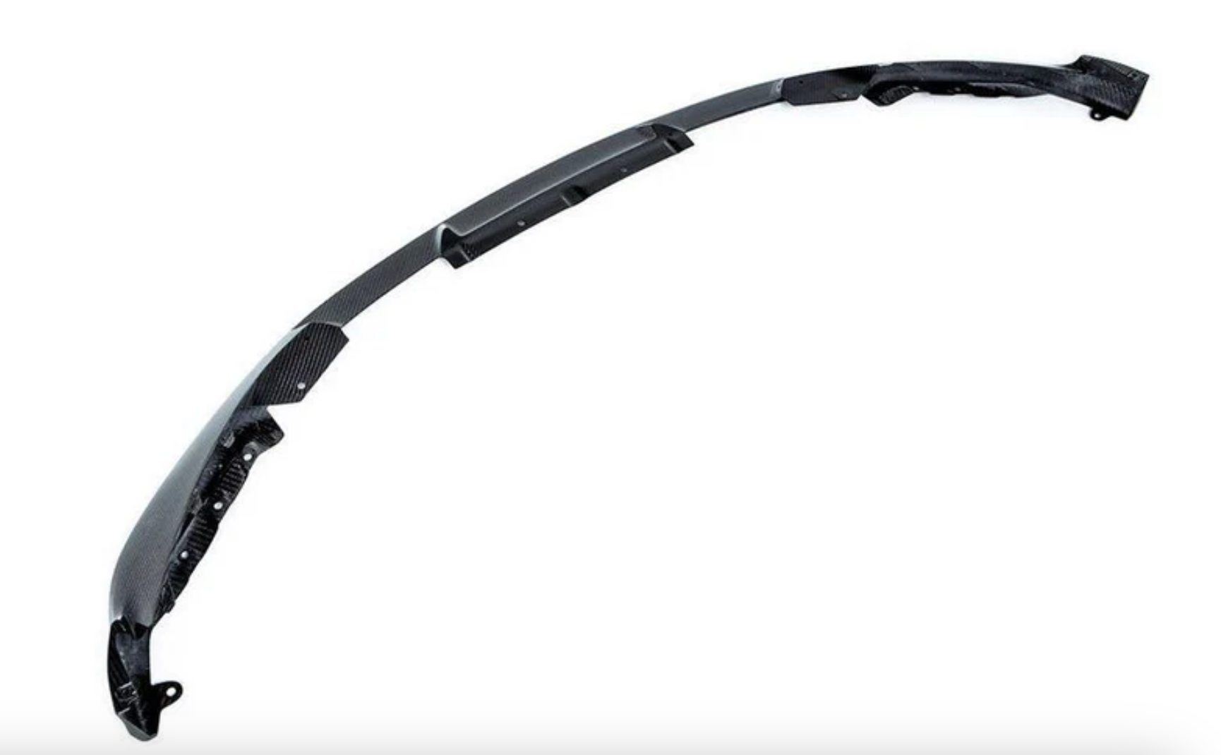 Side angle of BMW G80 M3 showing 3D carbon fiber front lip fitment