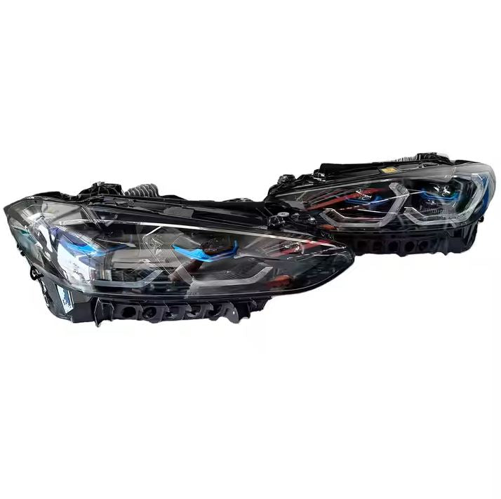 BMW G80 M3 LED headlight close-up detail