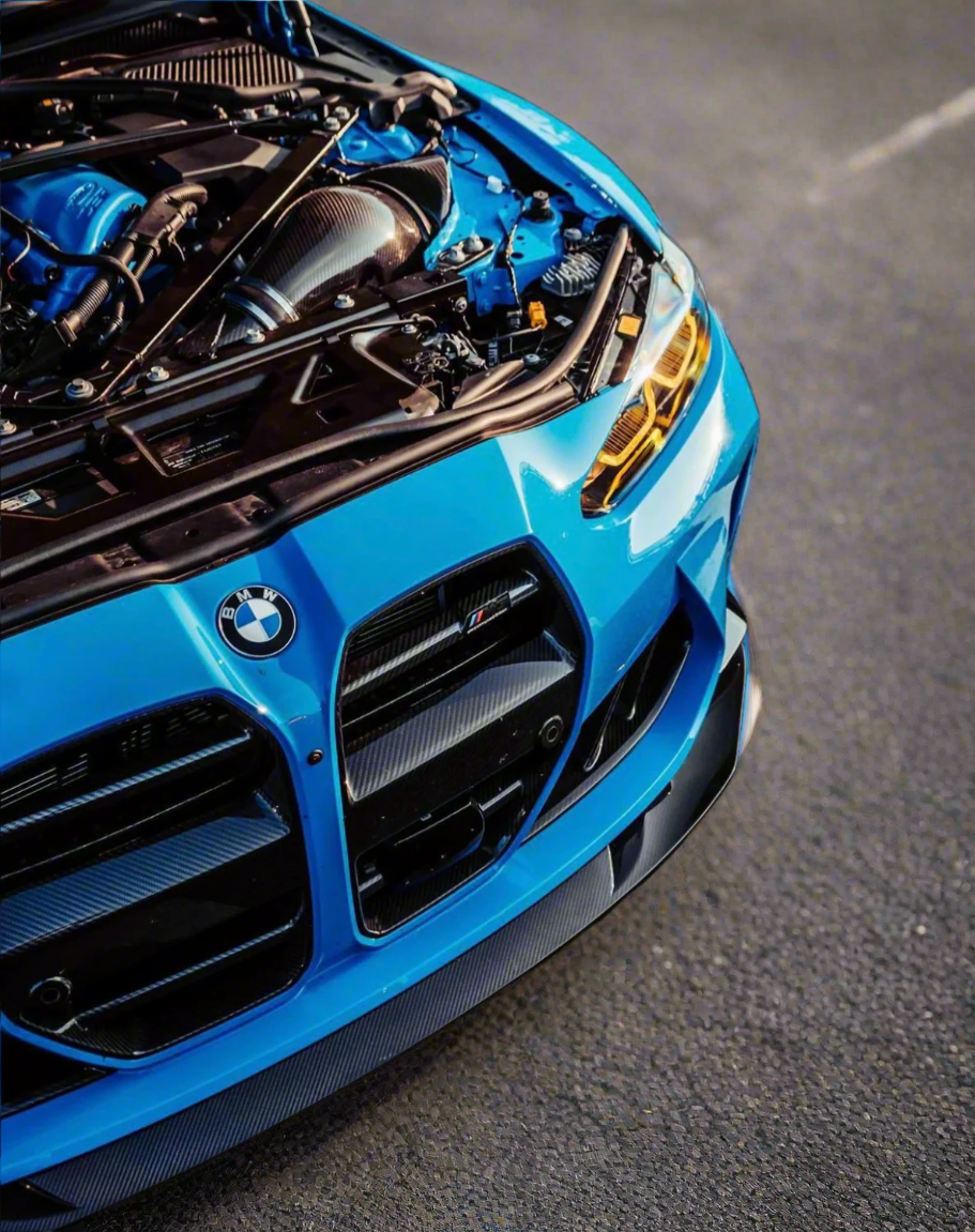 MHC style carbon fiber front lip on BMW G82 M4 coupe