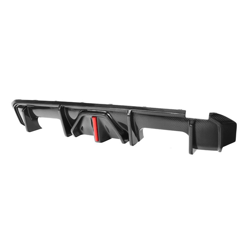BMW G80 M3 rear bumper with carbon fiber diffuser upgrade