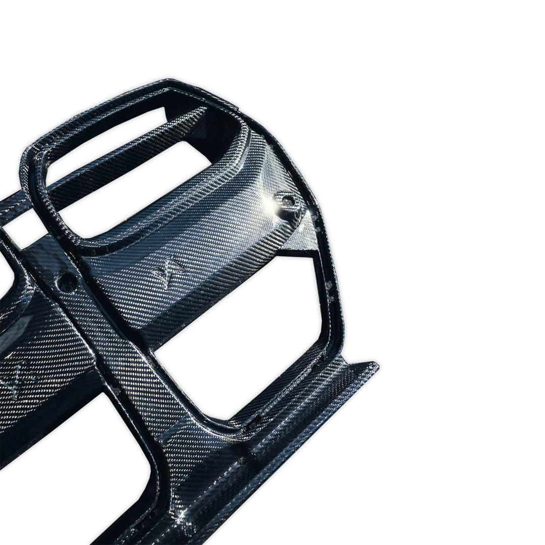 BMW G80 M3 Carbon Fiber Front Grilles with Aggressive Motorsport Design
