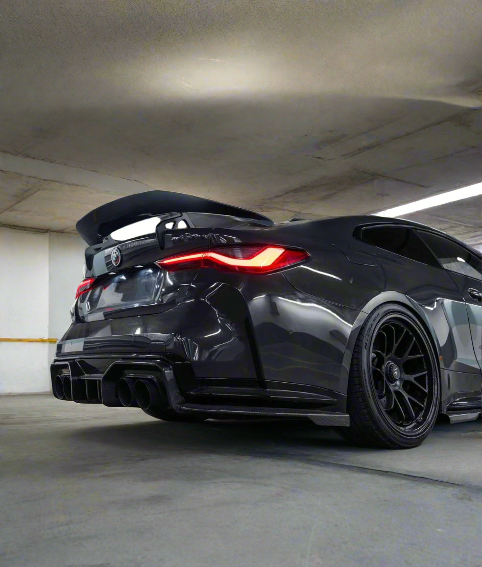 BMW G82 G83 M4 Swan Neck Carbon Fiber Rear Wing - Performance Enhancement