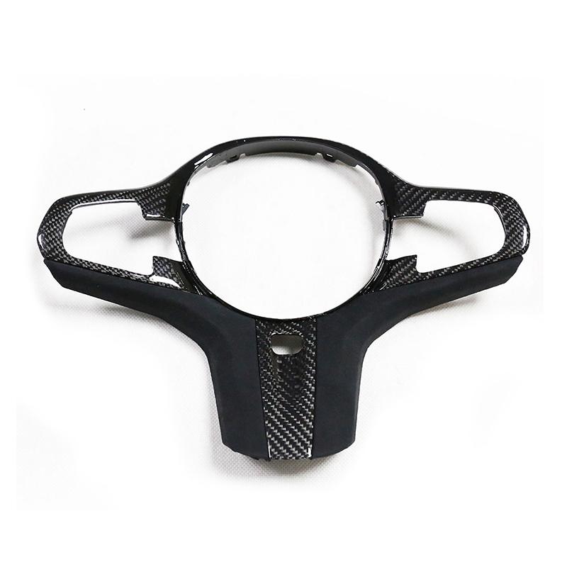 Luxury Carbon Fiber Steering Wheel Trim for BMW G Chassis Models