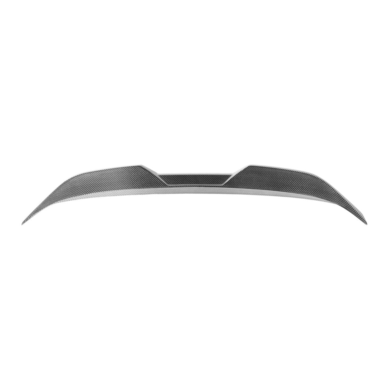 BMW G87 M2 carbon fiber trunk spoiler installed rear view