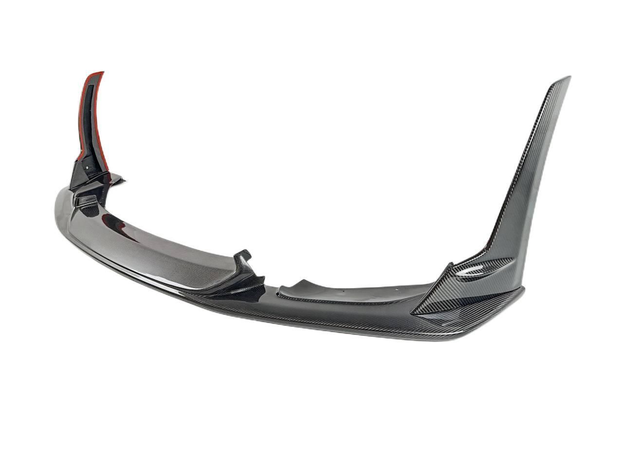 BMW M3 F80 sporty front end with Laptor carbon fiber lip installed