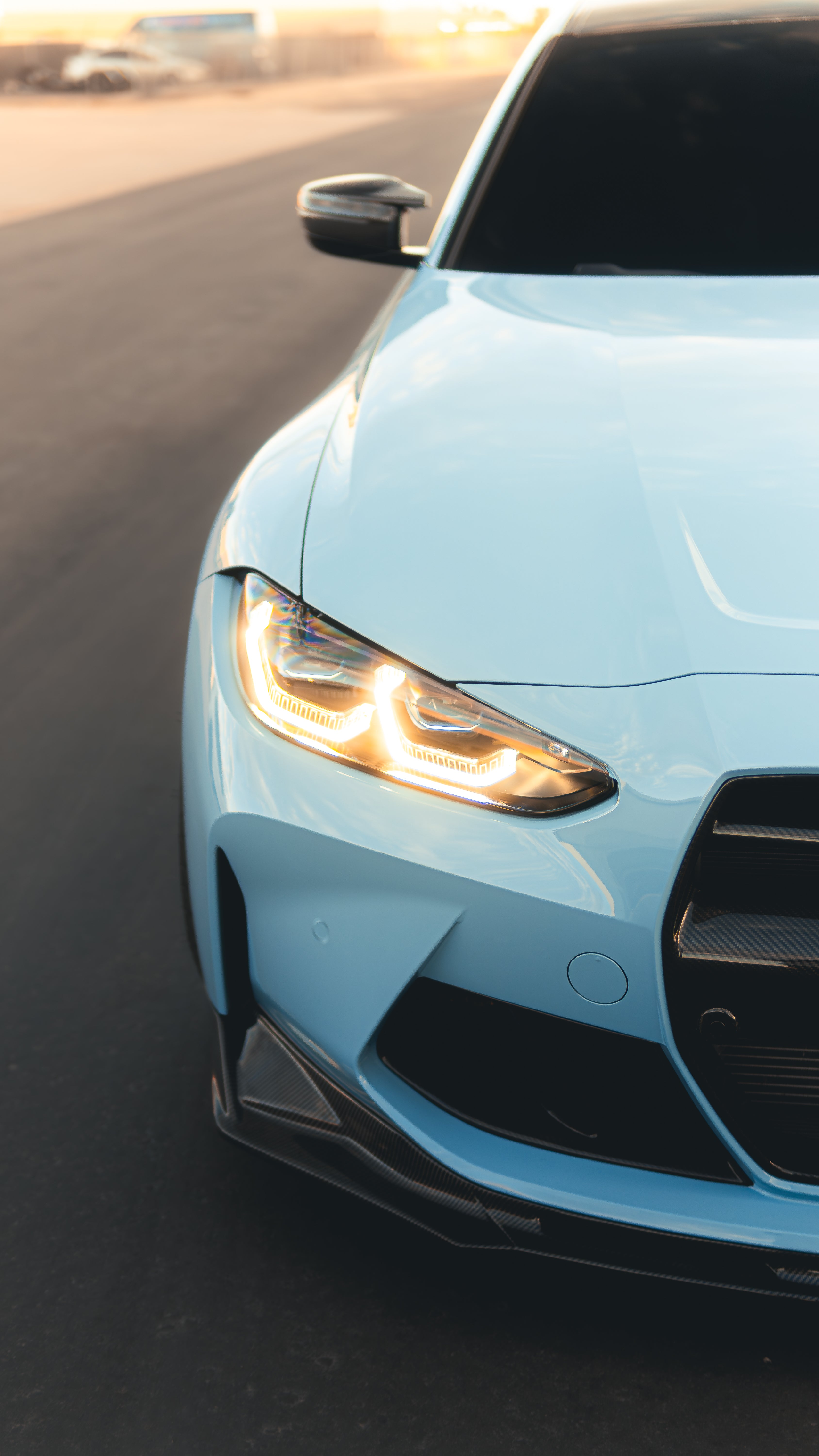 BMW M3 G80 carbon fiber aero front lip upgrade