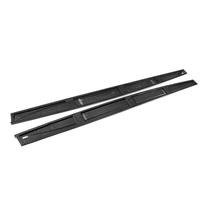 MP Style Carbon Fiber Side Skirts for BMW M3 F80 and M4 F82/F83 - Durable & UV Protected