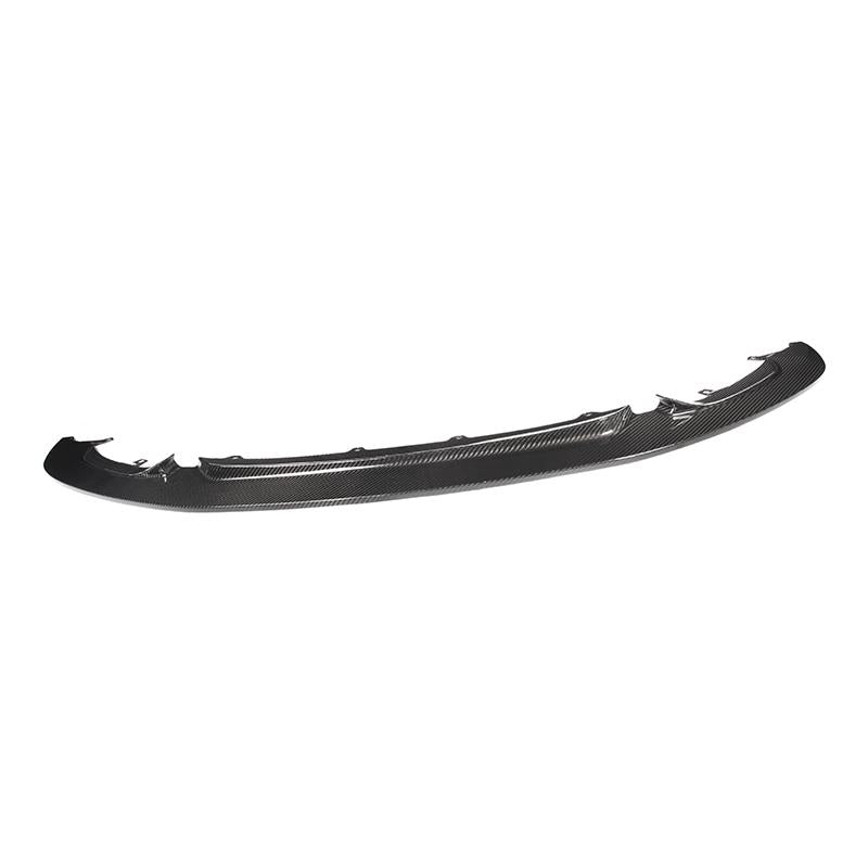 BMW F80 M3 carbon fiber front lip installed on front bumper