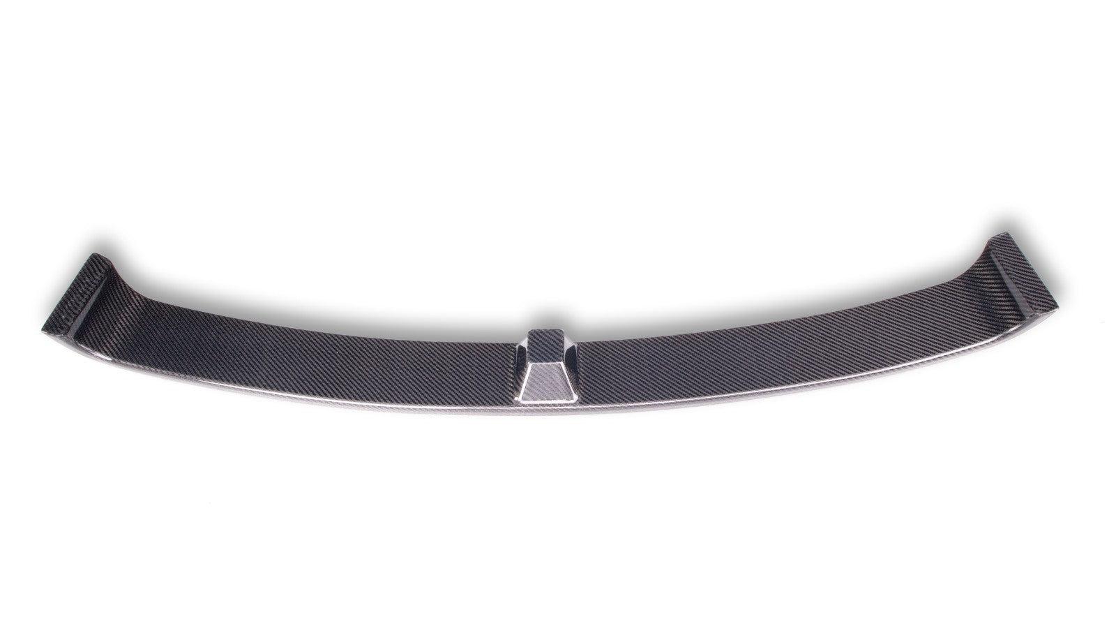 Close-up of MP style carbon fiber roof spoiler for BMW G42 2 Series