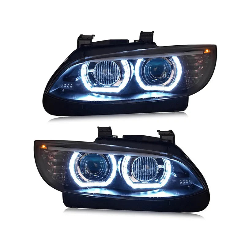 LED Angel Eyes headlights for BMW E92 M3 & 3 Series Pre-LCI
