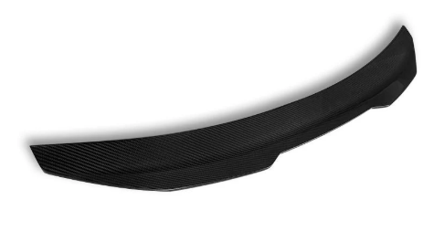 “Close-up of Audi A4 B8.5 carbon fiber spoiler texture”