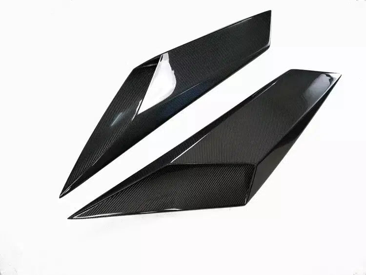 Premium carbon fiber Lamborghini Aventador side vent scoop close-up