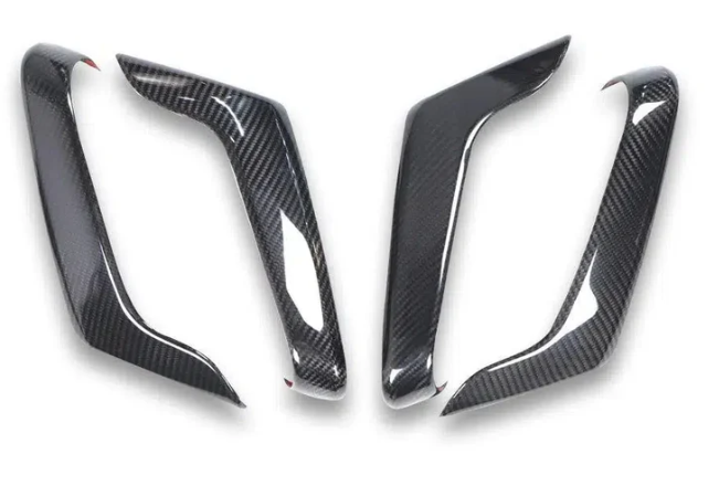 Carbon Fiber Inner Door Handle Trim Mercedes W177 A-Class Front View