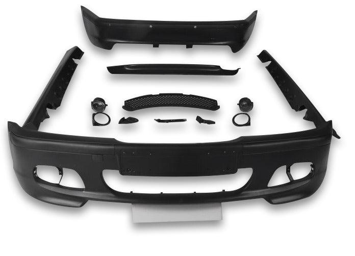 Step-by-step installation of the Polypropylene Body Kit for BMW E46 M3, showing a smooth fit and seamless design.