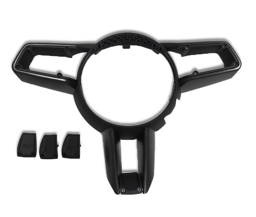 Porsche 992 Carbon Fiber Steering Wheel Trim - High-Quality Performance Upgrade