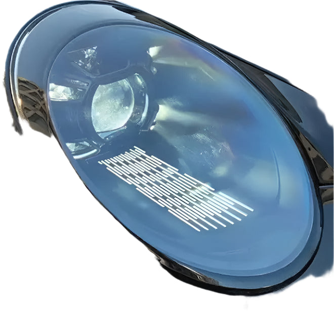 Bright LED headlights installed on Porsche 997 911