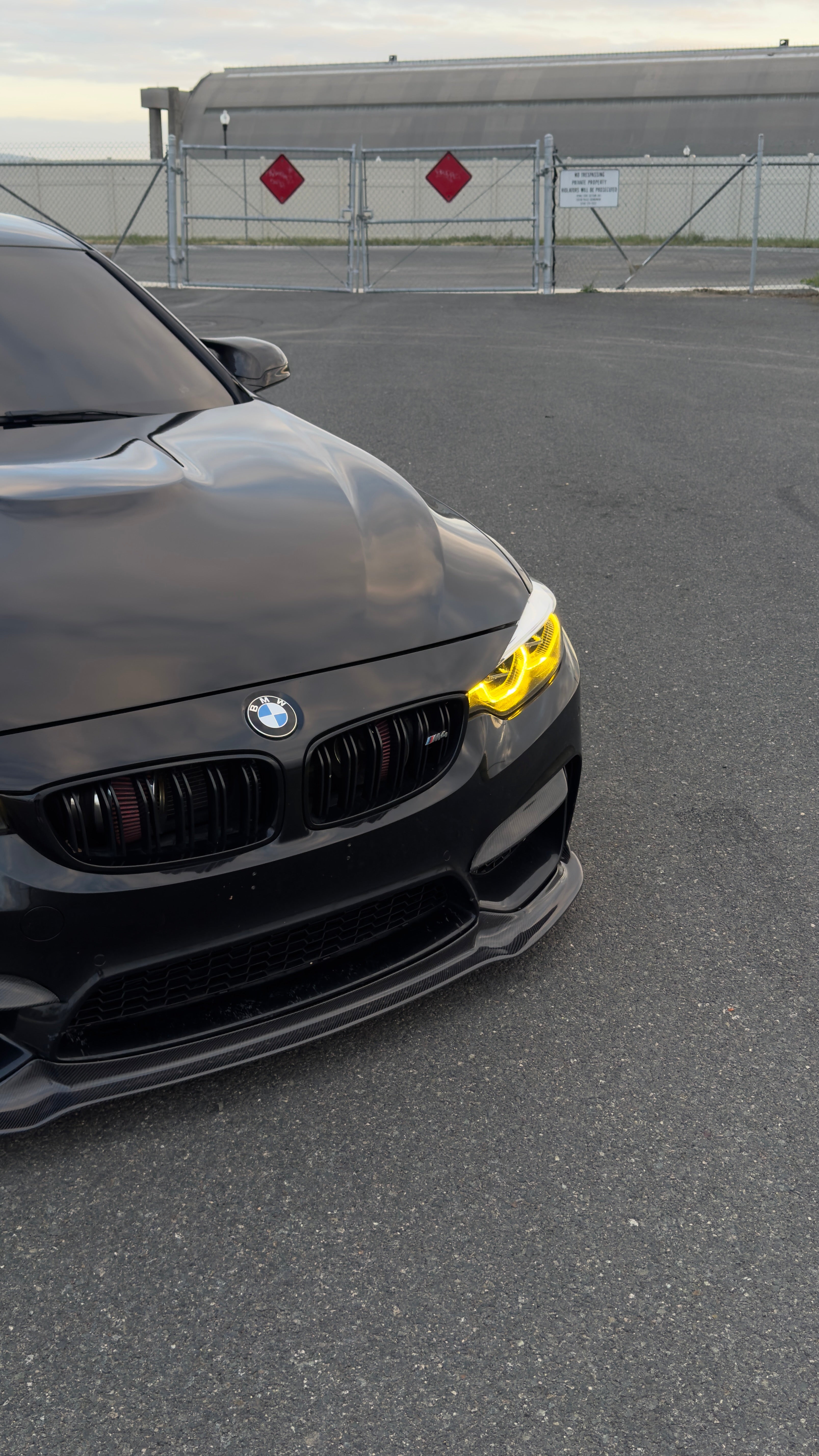 Premium V Style Carbon Fiber Front Lip for BMW M3 F80 and M4 F82/F83 - Aerodynamic Enhancement