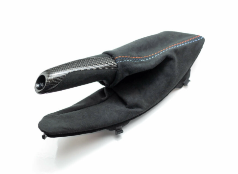 M Performance Style Carbon Fiber & Alcantara E Brake Handle & Boot - BMW F Chassis