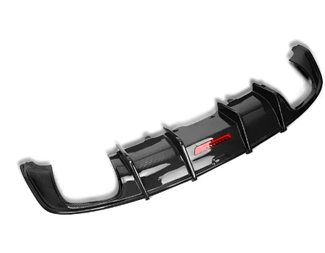 K Style Carbon Fiber Rear Diffuser with Brake Light - Audi B9.5 S5 & A5