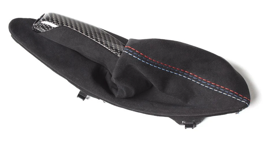 M Performance Style Carbon Fiber & Alcantara E Brake Handle & Boot - BMW F Chassis