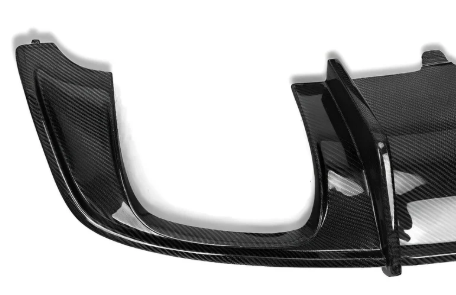 K Style Carbon Fiber Rear Diffuser with Brake Light - Audi B9.5 S5 & A5