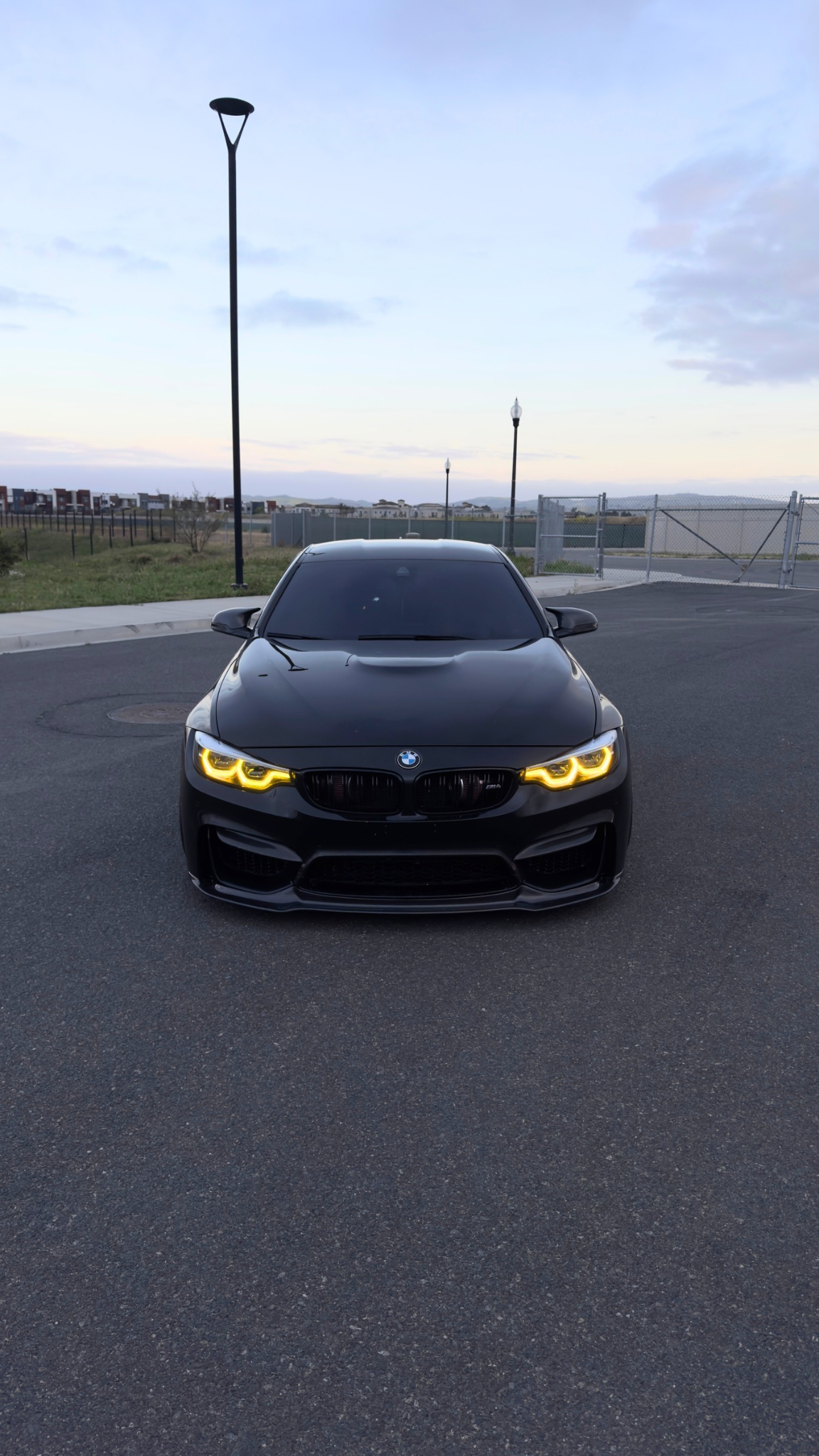 V Style Carbon Fiber Front Lip for BMW F80 M3 & F82/F83 M4 - Premium Aerodynamic Upgrade