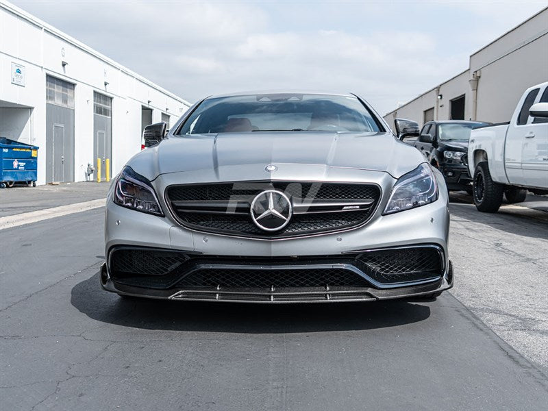 Mercedes W218 CLS63 BRS Style Carbon Fiber Front Lip